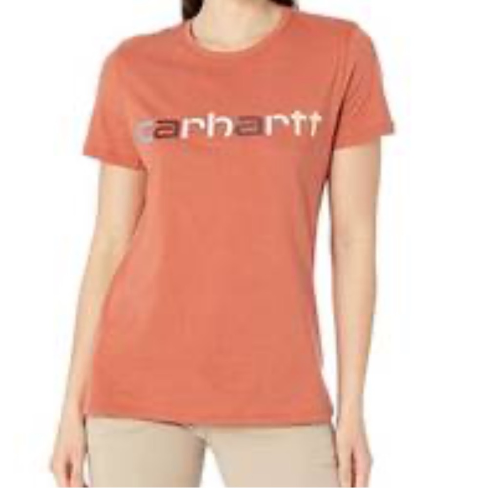 Carhartt Orange Short Sleeve Tshirt, Large